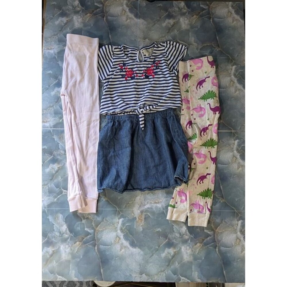 Toddler Dress and Leggings Set - Size 5 - 5T